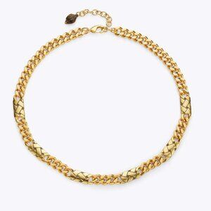 Kurt Geiger London Quilted Chain Collar Necklace